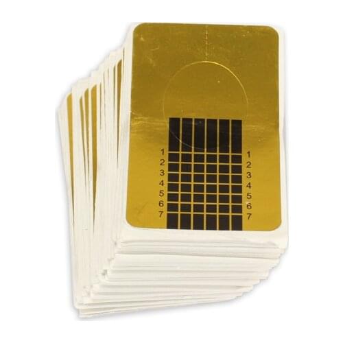 100 Professional Acrylic Nail Art Forms for Acrylic UV Gel Nail Art Tip Extension Brand New Stencils Nail Form