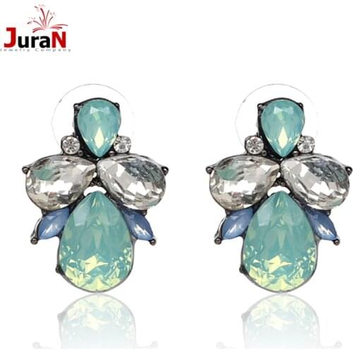 JURAN 2 Colors Fashion Women Statement Small Stud Earrings For Women Fashion Earring Factory Wholesale O2410-1