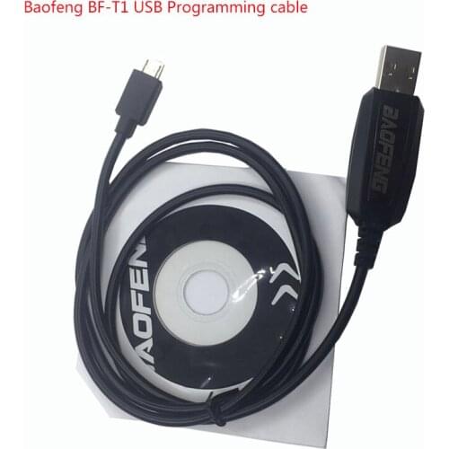 BEST Original BAOFENG accessories USB Programming Cable For BAOFENG BF-T1 bf t1 mini radio walkie talkie with CD firmware parts