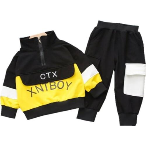 Fashion T-Shirt Spring Autumn Baby Girls Clothes New Children Boys Sports Jacket Pants 2Pcs/sets Toddler Costume Kids Tracksuits