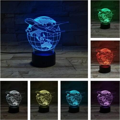 Nighdn 3D Lamp Creative Globe Night Light Bedroom Lighting Home Decoration Table Lamp Birthday Gifts for Kids Toys