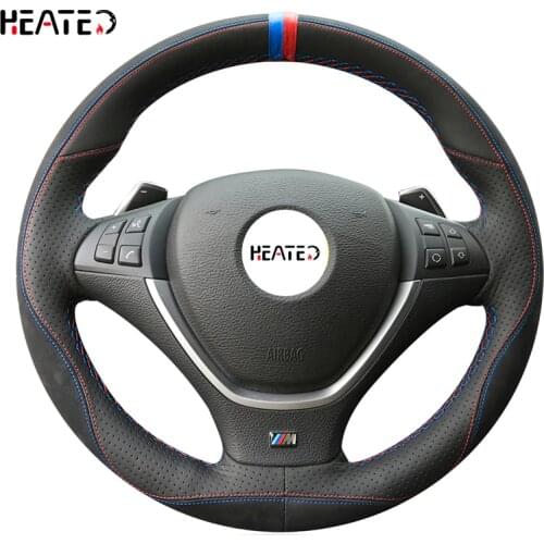 Braiding Cover for Steering Wheel for BMW X5 E70 2006-2013 X6 E71 2008-2014 E72 (ActiveHybrid X6) 2009-2010 Steering Cover