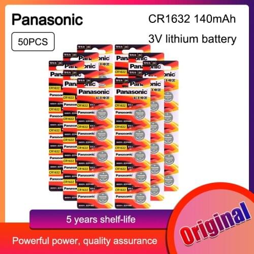 PANASONIC cr1632 3v 50pc original brand new battery for button cell coin batteries for watch computer cr 1632 Remote Control Toy