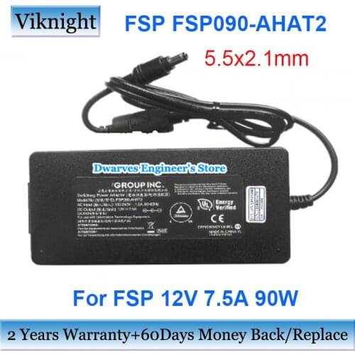 Genuine FSP FSP090-AHAT2 12V 7.5A 90W AC Adapter Power Supply AC Charger