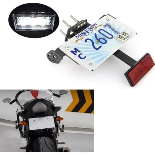 Fit For Yamaha YZF R6 YZF-R6 2006-2021 Motorcycle Rear Tail Tidy Registration License Plate Holder Fender Eliminator Kit