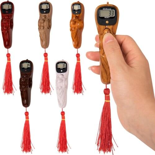 Portable Handheld Digital Beads Counter Tally Counter Finger Game Toy Easy Resettable LED Rosary Decompression Relaxation Tool