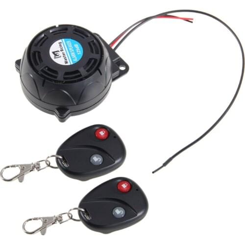 Motorcycle Anti-Theft Alarm System Warning Vibration Lock Anti-Theft Alarm Double Remote Control Sensor