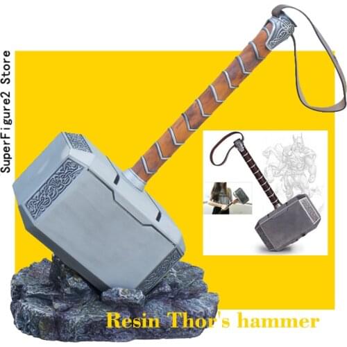 The hammer Collection Cosplay The 1:1 simulation Resin hammer toy adult costume party replica model toys 17.3"long