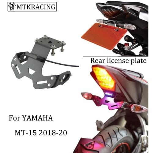 MTKRACING FOR YAMAHA MT15 MT-15 Tail Tidy Fender Rear tail bracket license Plate frame rear card 2018-2020