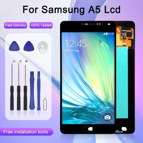 1Pcs Super Amoled A500 Display For Samsung Galaxy A5 2015 Lcd With Touch Panel Screen Digitizer Assembly Free Shipping