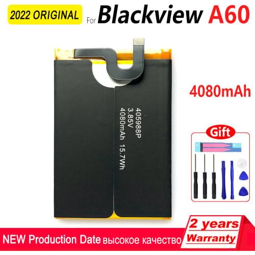 100% Genuine Original Batteria 4080mAh Battery For Blackview A60 405988p Mobile Phone High Quality Battery with Tracking Number