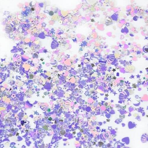 22g/bag Mix Shell Star Heart Snowflake Shape Sequin Table Scatter Confetti Wedding Mermaid Birthday Party Baby Shower Decoration