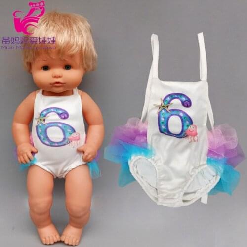 40cm doll bikini for 38cm Nenuco Ropa y su Hermanita 16 inch baby doll clothes