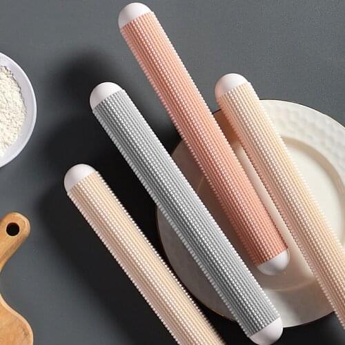 Non-Stick Plastic Rolling Pin Pastry Roll Pin Fondant Cake Decoration Rollers Dumpling Skin Dough Roller Kitchen Roller Gadgets