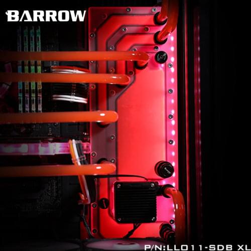 Barrow Acrylic Board as Water Channel use for LIAN LI O11D XL Computer Case for Both CPU and GPU Block RGB 5V 3PIN Waterway