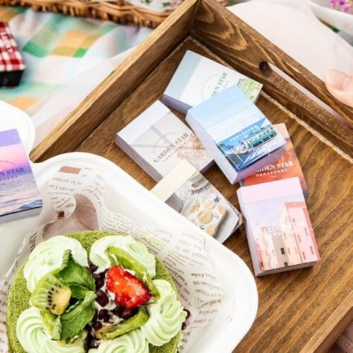 50Pcs/Lot Island Scenery Flower Material Paper Junk Journal Planner Scrapbooking Vintage Decorative DIY Craft Paper