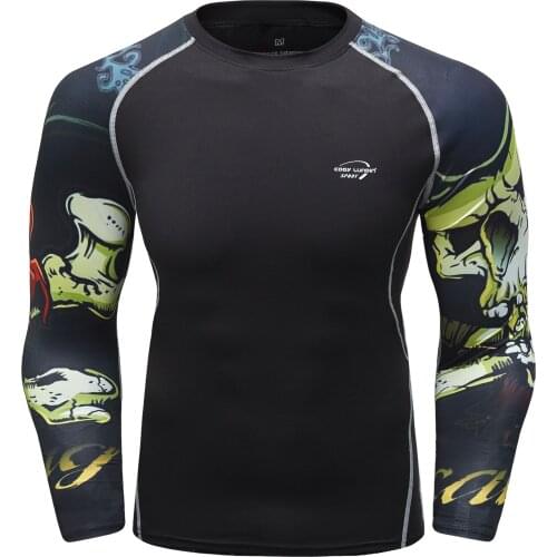 Cody Lundin bbj ji gym wear muay thai boxing rash guard custom your own logo 3d print mma shirts for men