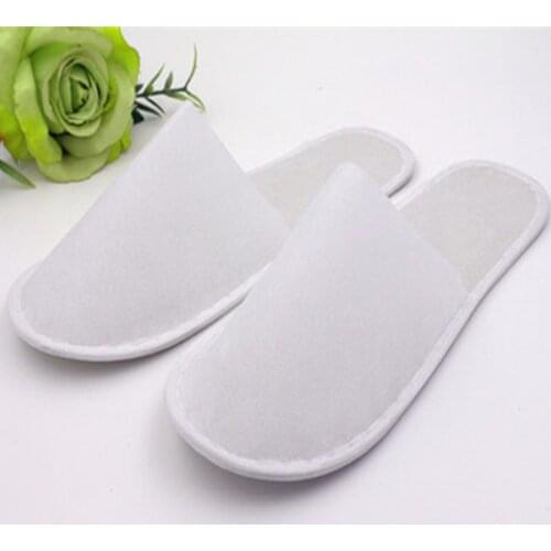 FAYUEKEY Wholesale 10 pairs \lot Hotel Club Portable Disposable Close Toe Travel Slippers Home Guest SPA Slippers Shoes