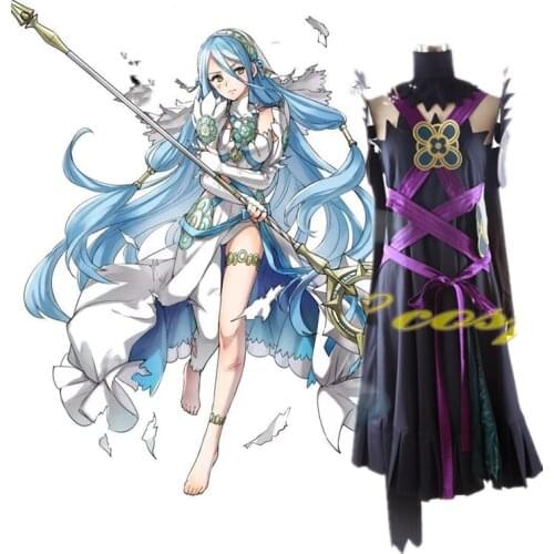 Game Fire Emblem Cosplay Fates Azura Purple Version Costume Custom Made Outfit Halloween Costume for Women