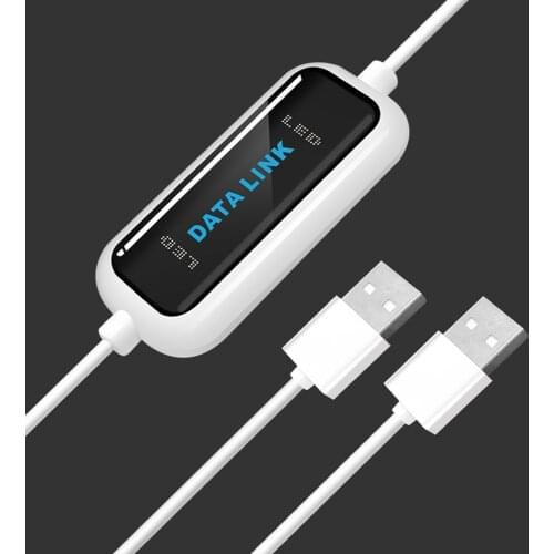 USB 2.0 PC To PC Files Share Cable Sync Data Link File Transfer Bridge Data Copy Line Communication Between 2 Computers PC To PC
