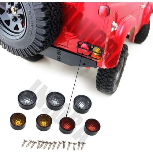 INJORA 7Pcs RC Car Taillight Light Cover for 1:10 RC Crawler D90 Body Shell