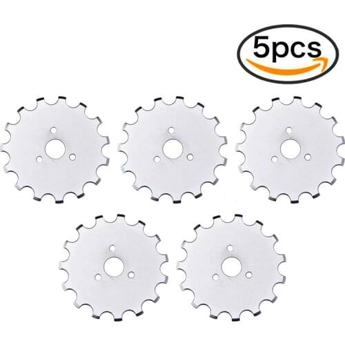 5pcs 45mm Dotted Line Rotary Blades Refill Rotary Blade Quilting Patchwork Leather Fabric Sewing Arts Crafts Cutter Blades