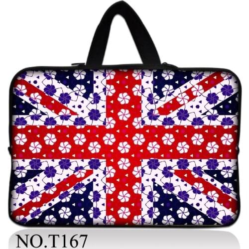 Union Jack Soft Laptop Bag Notebook Handbag For ipad Macbook Pro Air Dell Lenevo HP 11" 12" 13" 15" 15.6"17 inch