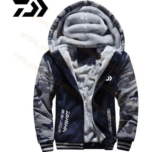 DAIWA Fishing Clothing Spring Autumn Outdoor Sport Camouflage Fishing Sweatshirts Men Plus Size DAWA Fishing Clothes Hoodies
