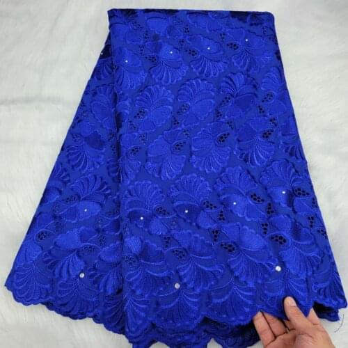 Top Quality Dubai Fabrics 100%Cotton Swiss Voile Lace In Switzerland African Swiss Cotton Lace African Brocade Fabric 5 Yards