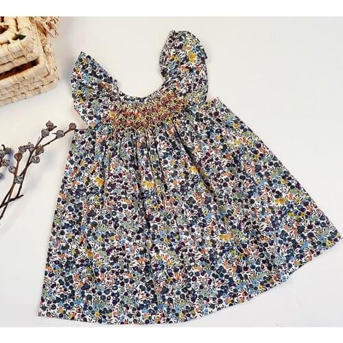 Baby Girls Dresses Princess Girl Clothes 2020 Ins Brand Cotton Summer Linen Clothing European & America Toddler Kids Girl Dress
