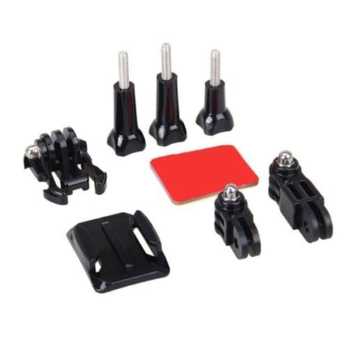 OEM Side Mount + Curved Adhesive Mount 3-way Adjustable Pivot Set fr Gopro Hero