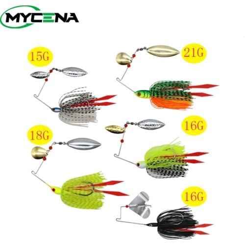 Mycena 5pcs/set 16G&18G&21G spinnerbait Chatter bait fishing lure chatterbait Fishing Kit Wobblers For Bass Fishing Tackle