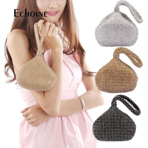 Echoine Women Luxury Diamond crystal MoneyExquisite design Bags Party club Purse Clutch Bags Female Dinner Purses and Handbags