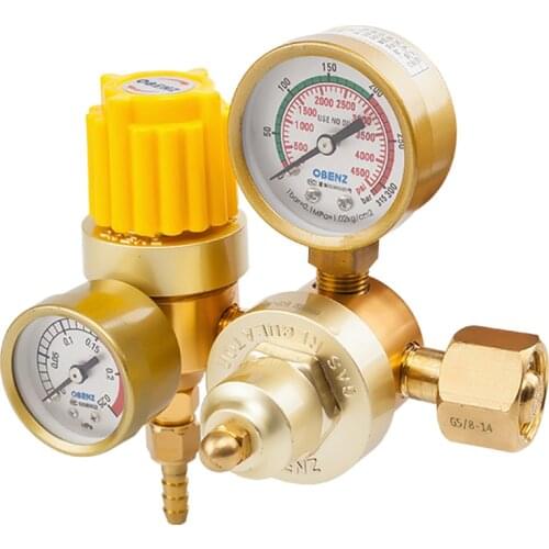 Energy-Saving Argon Gas Meter Pressure Reducing Valve Arc Welding Machine Accessories Pressure Reducer G5/8-14 15Mpa 8MM 25L/min