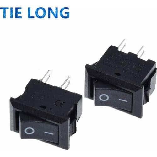 TIELONG 10pcs/lot 10*15mm SPST 2PIN ON/OFF G130 Boat Rocker Switch KCD11 3A/250V Car Dash Dashboard Truck RV ATV Home