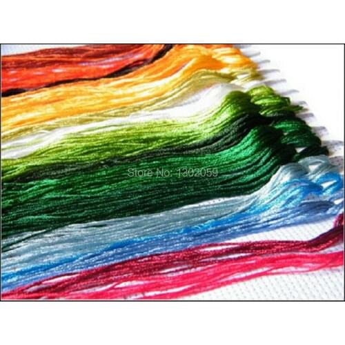 Total 447 pieces Embroidery Cross Stitch Silk Thread Floss A full Set Or Choose Any Colors And Quantity Similar With DMC