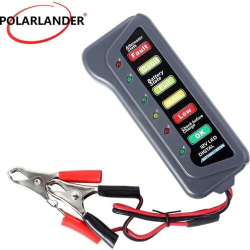High Quality LED Digital Battery Alternator Tester 12V Car circuit detector car battery tester For Car Motorcycle Trucks