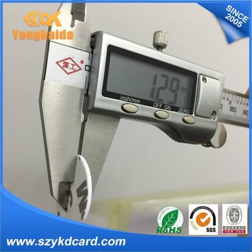 YongKaiDa 500pcs tag rfid 13.56mhz fudan rfid coin tag with back glue