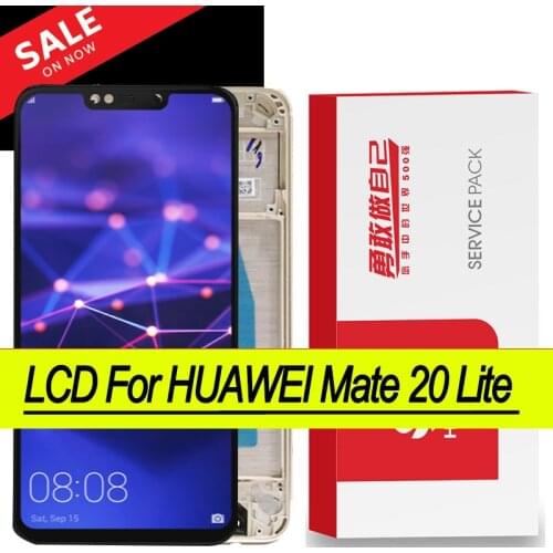 Original 6.3'' IPS Display with frame for Huawei Mate 20 Lite LCD Display Touch Screen Digitizer for Mate20 Lite Repair Parts
