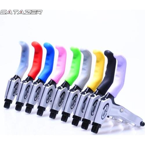 1pair Bike Brake Cover Mountain Bicycle Grips Silicone Sleeve Slip Silicone Brake Handle Gloves Brake Protector Cover