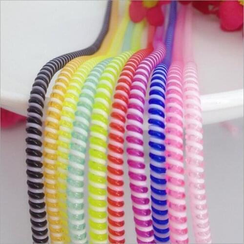 10pcs Spring Protective Sleeve Mobile Tablet Spiral Cord Protector for Cell Phone iPhone Charger Earphone Cord