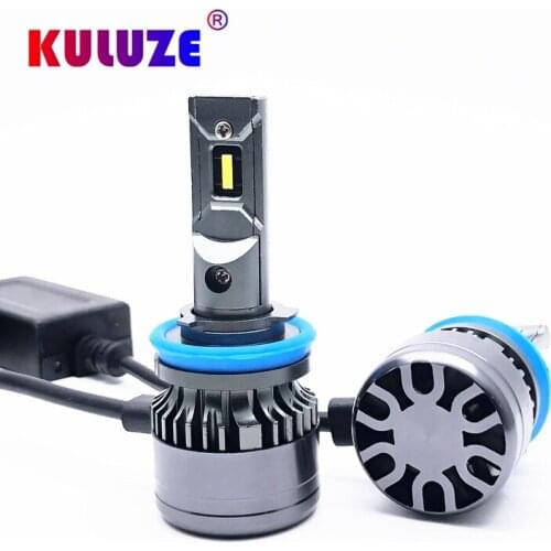 KULUZE 2X H11 Led Car Headlight H4 H7 H8 HB3 9005 HB4 9006 9012 Atuo Lamp Canbus Error Free Bulbs DC 12V 24V Truck 5800K