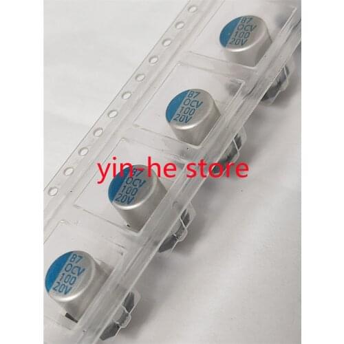 20PCS Solid state capacitor 20V100UF 8*12 SMD solid state capacitor 100UF 20V 8×12
