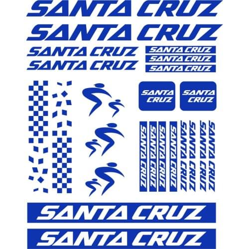 27pcs new Compatible for Santa Cruz Vinyl Decal Stickers Sheet Bike Frame Cycle Bicycle Road