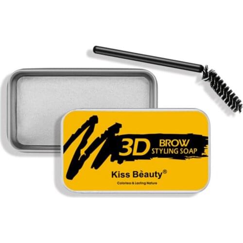 3D Feathery Eyebrow Setting Gel Waterproof Lasting Eyebrow Gel Eyebrow Tint Pomade Brow Makeup Balm Styling Brows Soap Kit