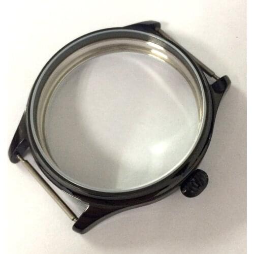 44mm parnis 316L stainless steel screw PVD CASE fit 6498 6497 movement