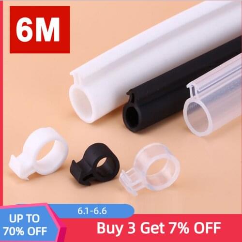 6M Plastic Steel Door and Window Sealing Strip O Type TPE Rubber Soundproof Tape Energy Saving Insulation Weatherstrip