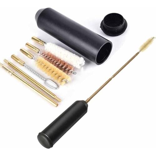 7Pcs/set of handle brush pocket size for professional pistol cleaning kit pistol Cal.38/357/9Mm outdoor gun cleaning tool