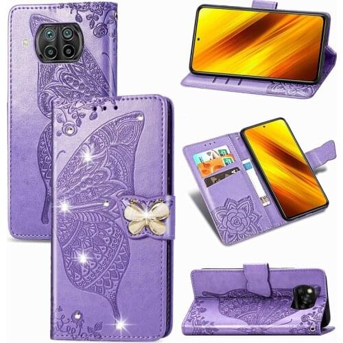 Flip Case For Xiaomi Mi 10T lite Funda Cover wallet Leather Butterfly Case For Xiaomi Mi 10T Pro 5G Phone case Etui Capa 10TLite
