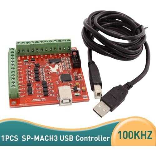 CNC USB SP-MACH3 100Khz Breakout Board stepper motor 3 Axis Interface Driver Motion Controller Suitable